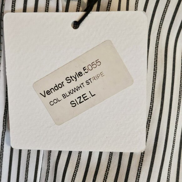 Striped Button-Up Women's Top - Picture 8 of 8